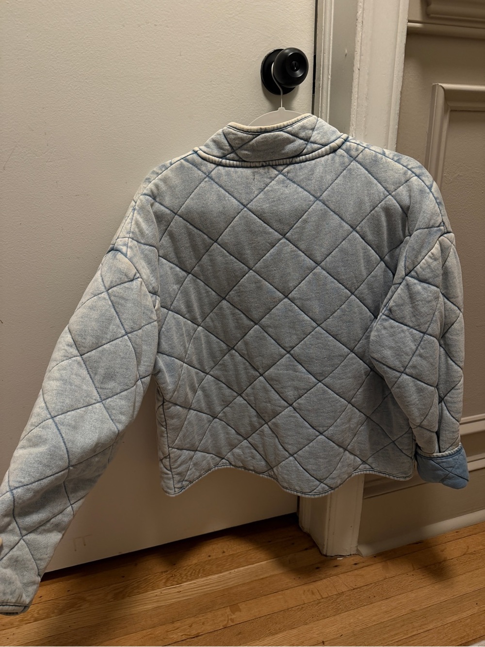 Quilted Light Blue Women's Jacket - Picture 3 of 5